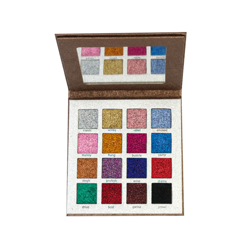16 Color Glitter Eye Platte kit - Image 2