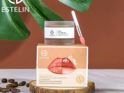 ESTELIN 3-in-1 Coffee Sugar Lip Scrub Mask