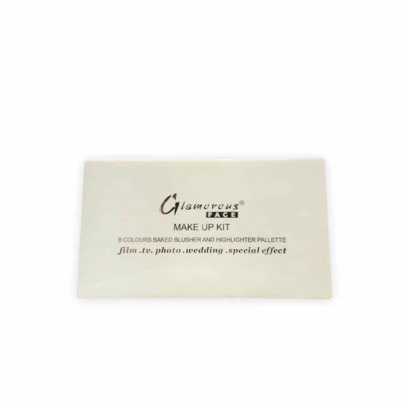 Glamorous Face 8 Colour Teracotta Blush & Shimmer Highlighter Kit (2 Groups) - Image 2