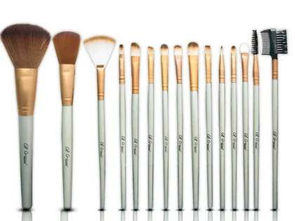 Glamorous Face 15 Piece Leather Brush set
