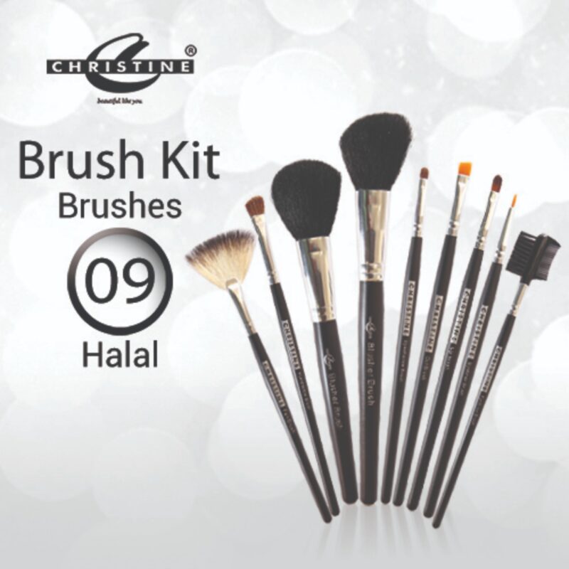 Christine makeup brush (9 pieces)