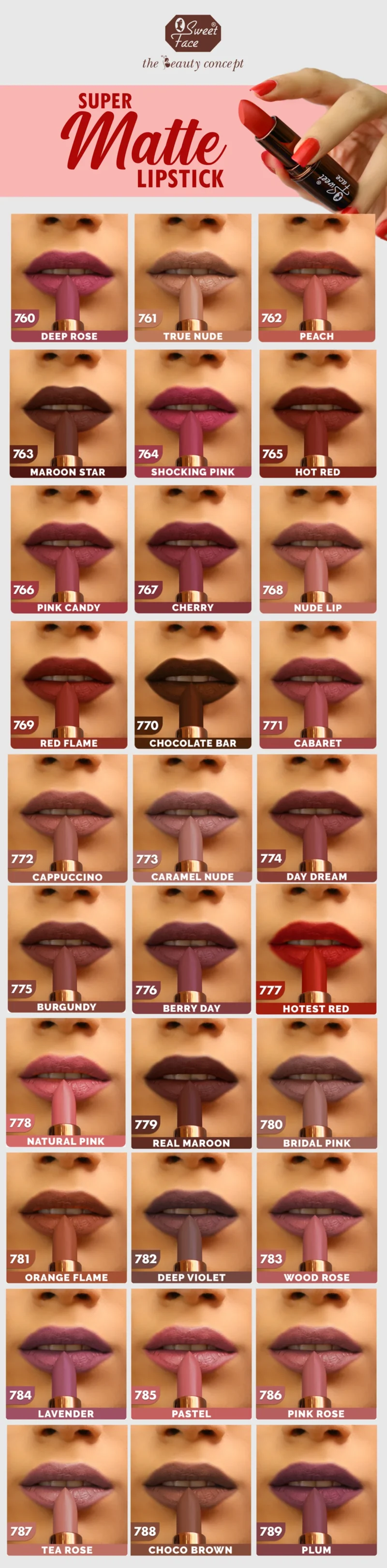 Sweetface Super Matte Lipstick - Image 2