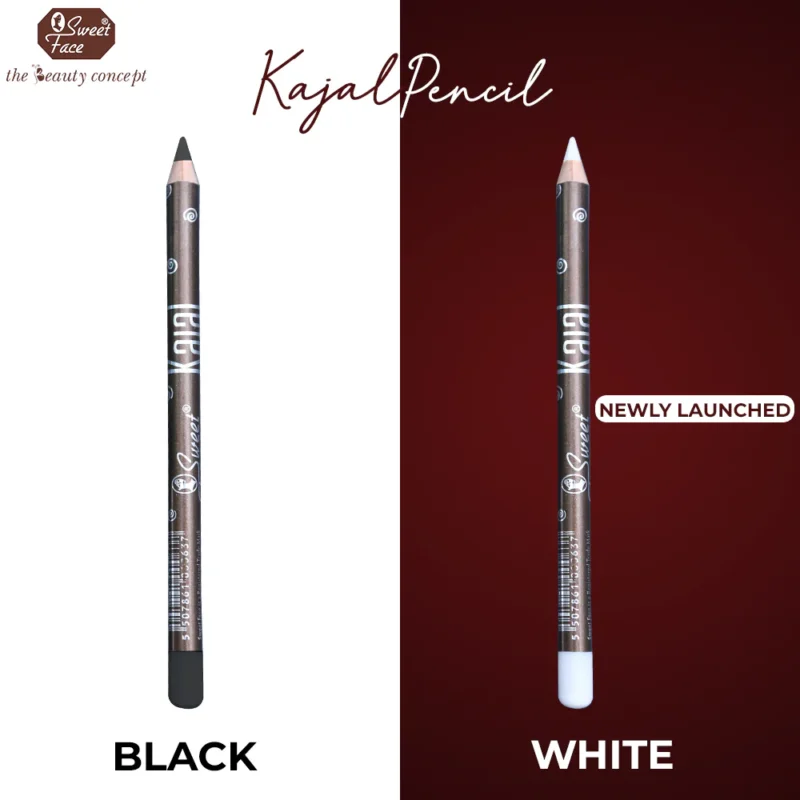SweetFace Kajal Pencil – Deep Black Smudge-Resistant Eye Liner